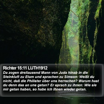 Richter 15:11 LUTH1912 Bible Verse Image