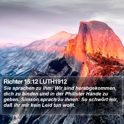Richter 15:12 LUTH1912 Bible Verse Image