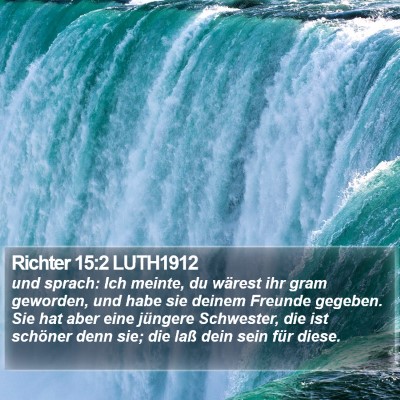 Richter 15:2 LUTH1912 Bible Verse Image