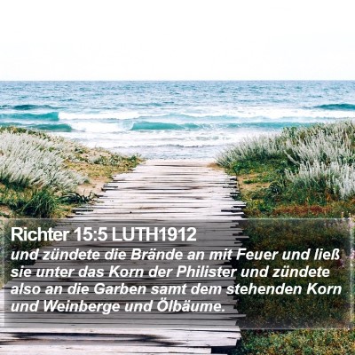 Richter 15:5 LUTH1912 Bible Verse Image