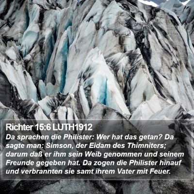 Richter 15:6 LUTH1912 Bible Verse Image