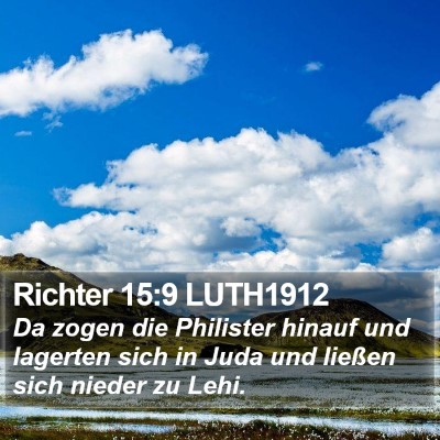 Richter 15:9 LUTH1912 Bible Verse Image