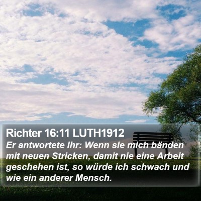 Richter 16:11 LUTH1912 Bible Verse Image