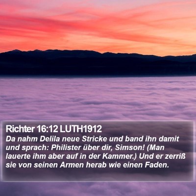 Richter 16:12 LUTH1912 Bible Verse Image
