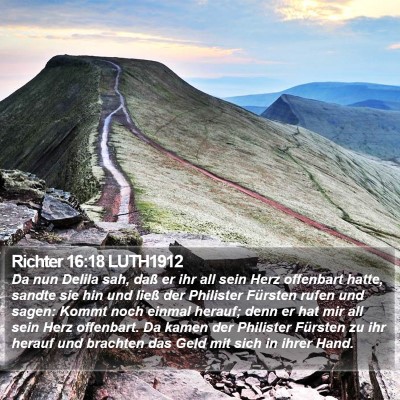 Richter 16:18 LUTH1912 Bible Verse Image