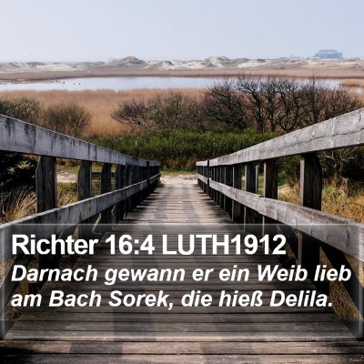 Richter 16:4 LUTH1912 Bible Verse Image