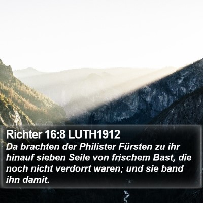 Richter 16:8 LUTH1912 Bible Verse Image