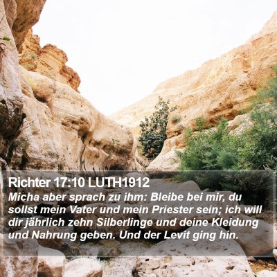 Richter 17:10 LUTH1912 Bible Verse Image