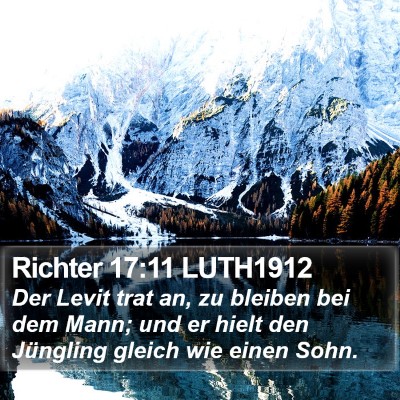 Richter 17:11 LUTH1912 Bible Verse Image