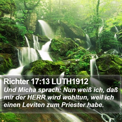 Richter 17:13 LUTH1912 Bible Verse Image