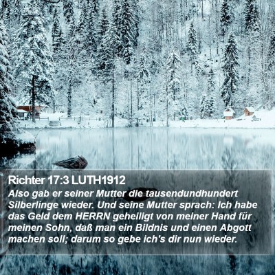 Richter 17:3 LUTH1912 Bible Verse Image