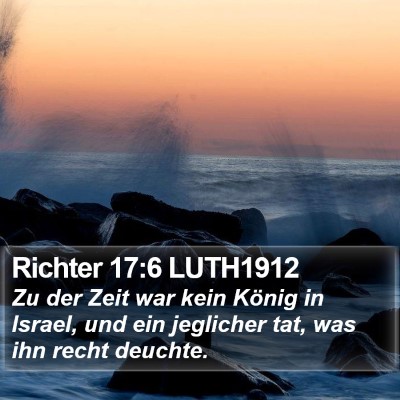 Richter 17:6 LUTH1912 Bible Verse Image