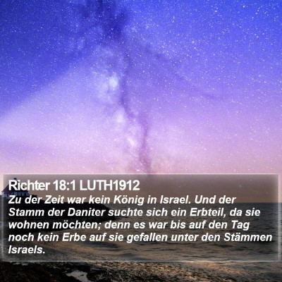Richter 18:1 LUTH1912 Bible Verse Image
