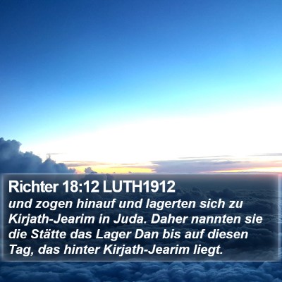 Richter 18:12 LUTH1912 Bible Verse Image