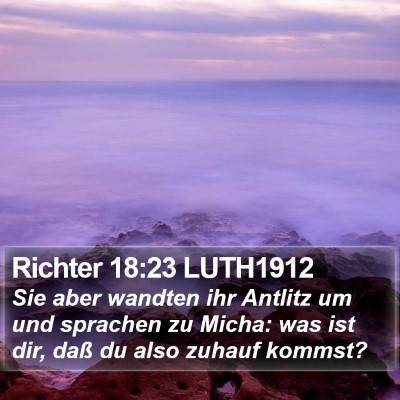 Richter 18:23 LUTH1912 Bible Verse Image
