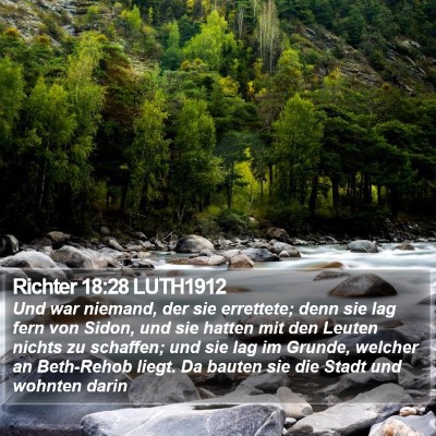 Richter 18:28 LUTH1912 Bible Verse Image