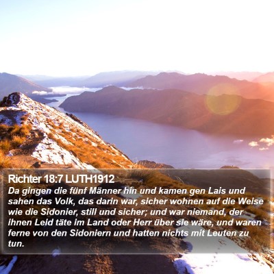 Richter 18:7 LUTH1912 Bible Verse Image