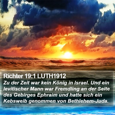 Richter 19:1 LUTH1912 Bible Verse Image