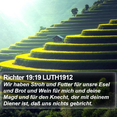 Richter 19:19 LUTH1912 Bible Verse Image