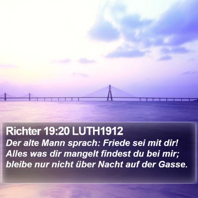Richter 19:20 LUTH1912 Bible Verse Image
