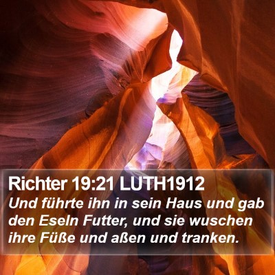 Richter 19:21 LUTH1912 Bible Verse Image