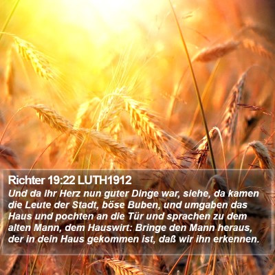 Richter 19:22 LUTH1912 Bible Verse Image