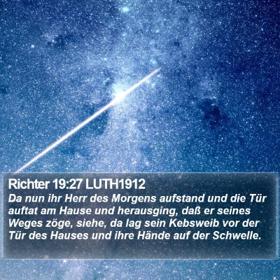 Richter 19:27 LUTH1912 Bible Verse Image