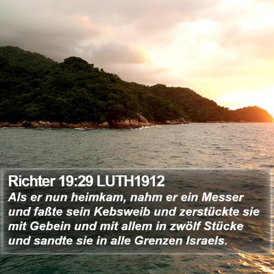 Richter 19:29 LUTH1912 Bible Verse Image