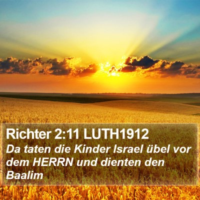 Richter 2:11 LUTH1912 Bible Verse Image