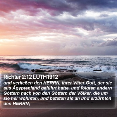 Richter 2:12 LUTH1912 Bible Verse Image