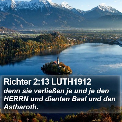 Richter 2:13 LUTH1912 Bible Verse Image