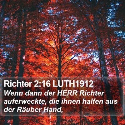 Richter 2:16 LUTH1912 Bible Verse Image