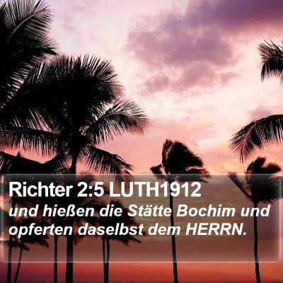 Richter 2:5 LUTH1912 Bible Verse Image
