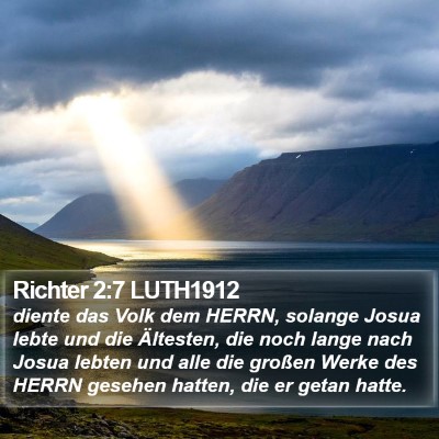 Richter 2:7 LUTH1912 Bible Verse Image