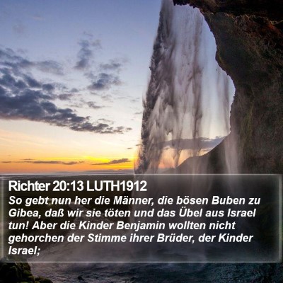 Richter 20:13 LUTH1912 Bible Verse Image