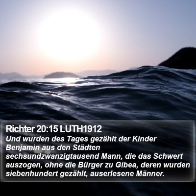 Richter 20:15 LUTH1912 Bible Verse Image