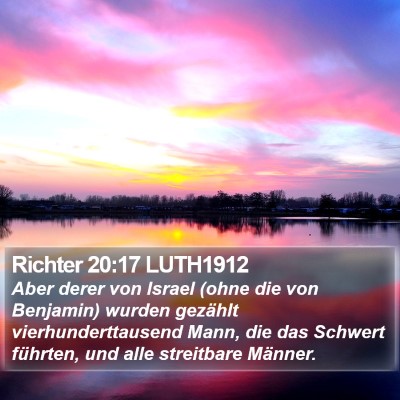 Richter 20:17 LUTH1912 Bible Verse Image