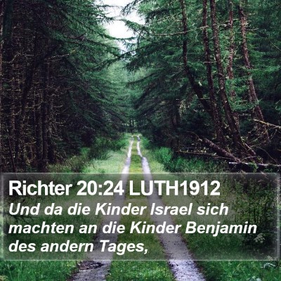 Richter 20:24 LUTH1912 Bible Verse Image