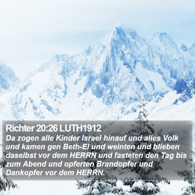 Richter 20:26 LUTH1912 Bible Verse Image