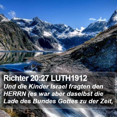 Richter 20:27 LUTH1912 Bible Verse Image