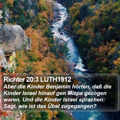 Richter 20:3 LUTH1912 Bible Verse Image