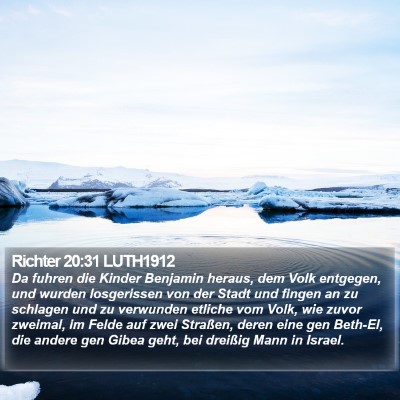 Richter 20:31 LUTH1912 Bible Verse Image
