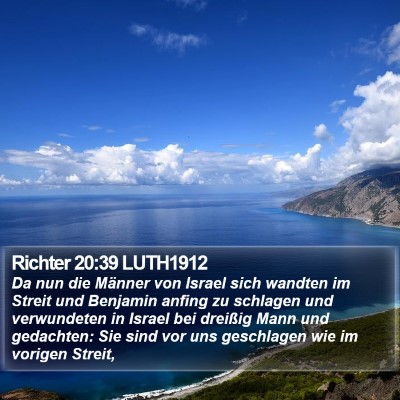 Richter 20:39 LUTH1912 Bible Verse Image