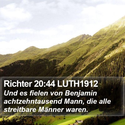 Richter 20:44 LUTH1912 Bible Verse Image