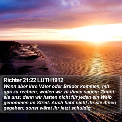 Richter 21:22 LUTH1912 Bible Verse Image