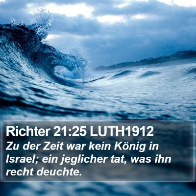 Richter 21:25 LUTH1912 Bible Verse Image