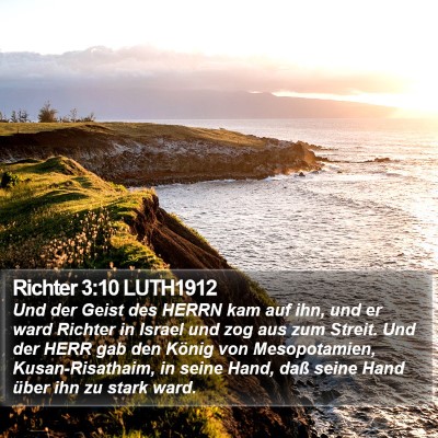 Richter 3:10 LUTH1912 Bible Verse Image