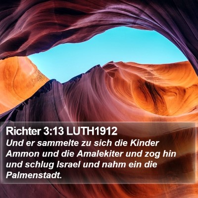 Richter 3:13 LUTH1912 Bible Verse Image