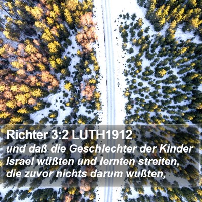 Richter 3:2 LUTH1912 Bible Verse Image