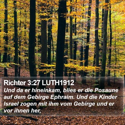 Richter 3:27 LUTH1912 Bible Verse Image